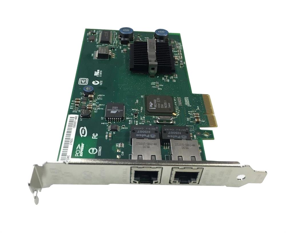 C88357-005 Intel PRO/1000 PT Dual-Ports RJ-45 1Gbps 10Base-T/100Base-TX/1000Base-T Gigabit Ethernet PCI Express x4 Server Network Adapter