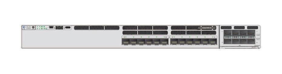 C9300X-12Y-E Cisco Catalyst 9300X-12Y Ethernet Switch - Manageable - 3 Layer Supported - Modular - Optical Fiber - Desktop - (Refurbished)