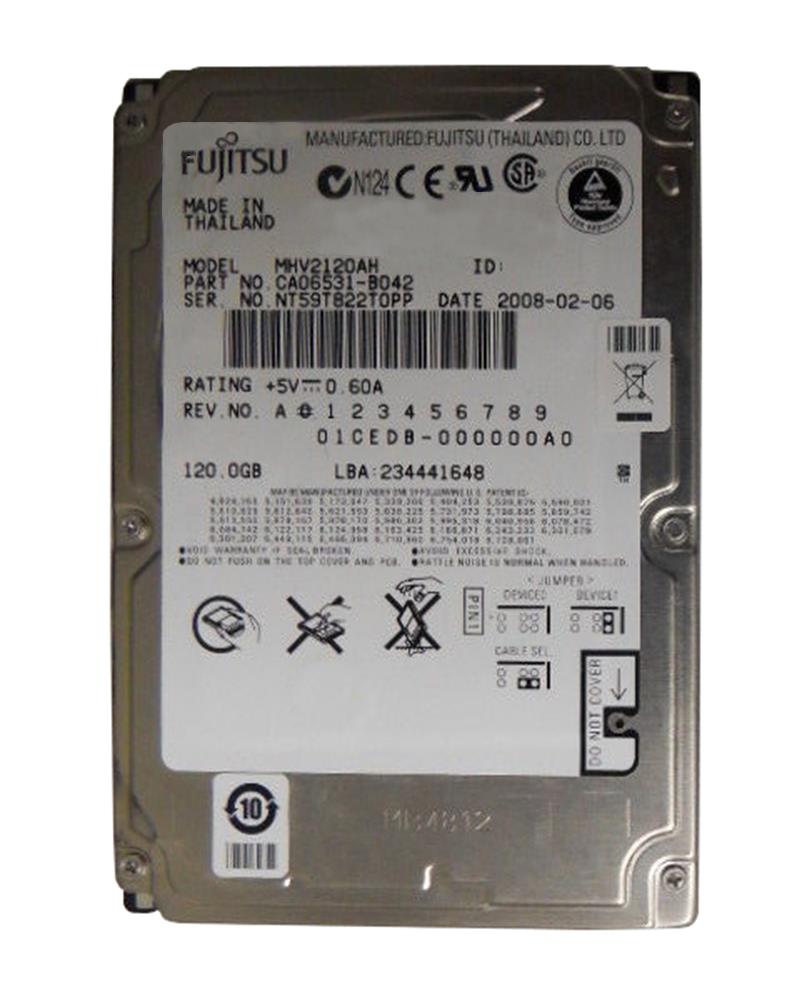 CA06531-B042 Fujitsu Mobile 120GB 5400RPM ATA-100 8MB Cache 2.5-inch Internal Hard Drive