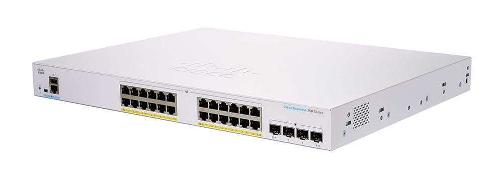CBS350-24FP-4G= Cisco Business 350 Series CBS350-24FP-4G 24 x Ports PoE+ 10/100/1000Base-T + 4 x SFP Ports Layer 3 Managed Rack-mountable Gigabit Ethernet Network Switch (Refurbished)