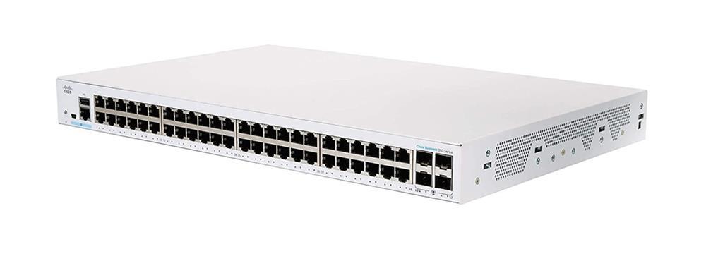 CBS350-48T-4G Cisco Business 350 Series 48 x Ports 10/100/1000Base-T + 4 x SFP Ports Layer 3 Managed Rack-mountable Gigabit Ethernet Network Switch (Refurbished)