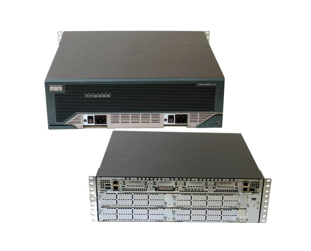 CISCO3845-AC-IP Cisco 3845 Integrated Services Router 2GE 1SFP-4NME 4HWIC 2AIM IP SW POE AC (Refurbished)