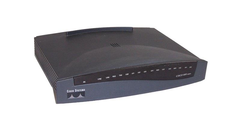 CISCO802 Cisco 802 Router With1 ISDN U Port & 1 Ethernet Port AC Power Supply (Refurbished)