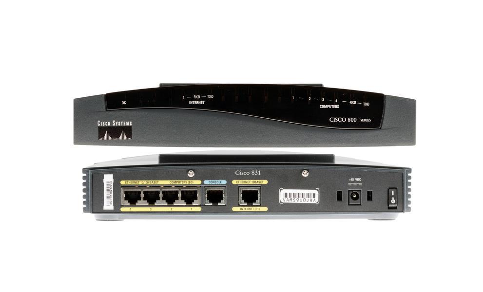 CISCO831-K9-64 Cisco 831 Ethernet Broadband Router 64MB Memory (Refurbished)