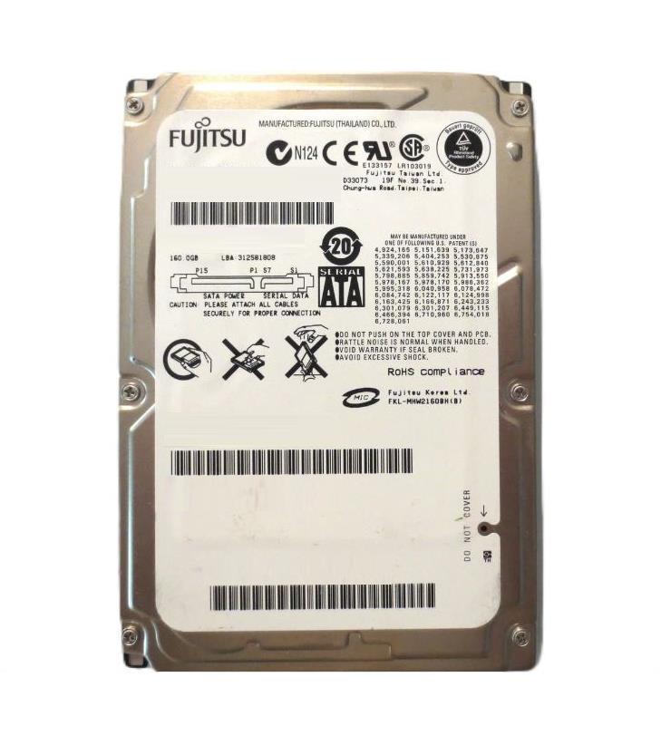 CP170875-01 Fujitsu Mobile 250GB 4200RPM SATA 1.5Gbps 8MB Cache 2.5-inch Internal Hard Drive