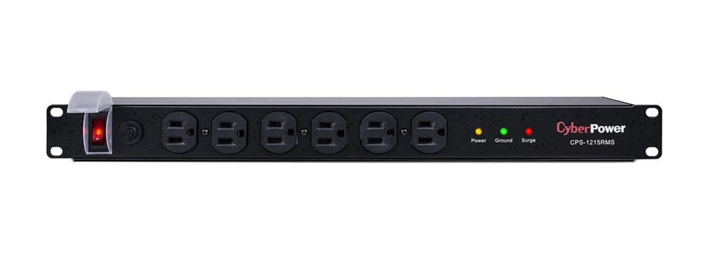 CPS-1215RMS Cyber Power 12 x NEMA 5-15R 1800VA 1U 15A Rack-Mountable Power Distribution Unit (PDU) (Refurbished)