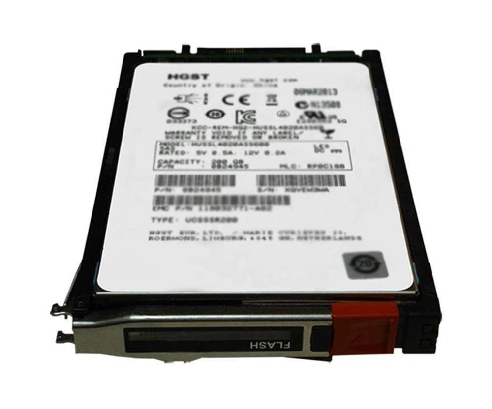 D4-D2SFX-400TU EMC 400GB SAS 12Gbps Fast VP 2.5-inch Internal Solid State Drive (SSD) for 80 x 2.5 Enclosure