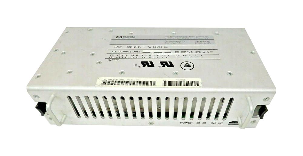 D4898-63003 HP 370-Watts Hot Swap Power Supply for NetServer LXR PRO