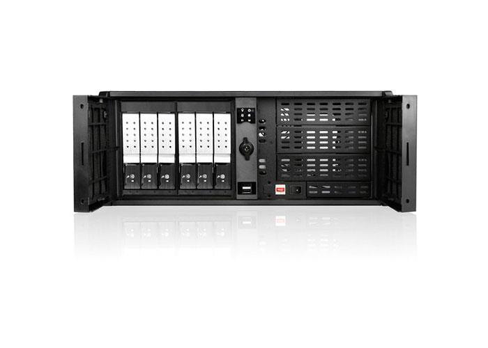 D7-406-DE6SL iStarUSA 4U Compact Stylish 6x3.5" Trayless Hotswap Rackmount Chassis