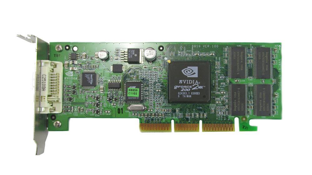 DC154A HP Nvidia GeForce2 MX200 Dual DVI AGP 4x Video Graphics Card
