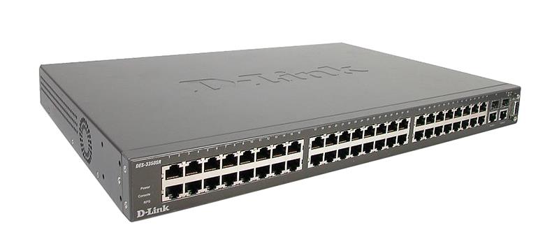 DES3350SR D-Link Des-3350 48 Port 10/100 + 2 X Combo 1000t/gbic Layer 3 (Refurbished)