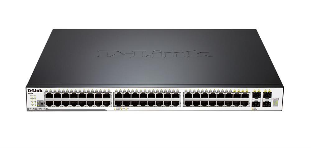 DGS-3120-48PC/EI-A1 D-Link Xstack 48-Ports Managed Gigabit L2+ Stackable Switch RJ45 Ei Image (Refurbished)