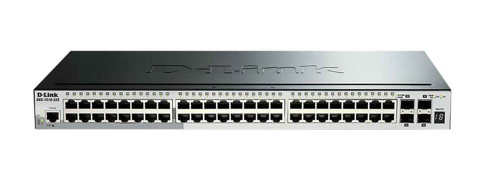 DGS151052X D-Link 52-Port Gigabit Stackable Smartpro Switch Including 4 10GBe Sfp+ Ports (Refurbished)