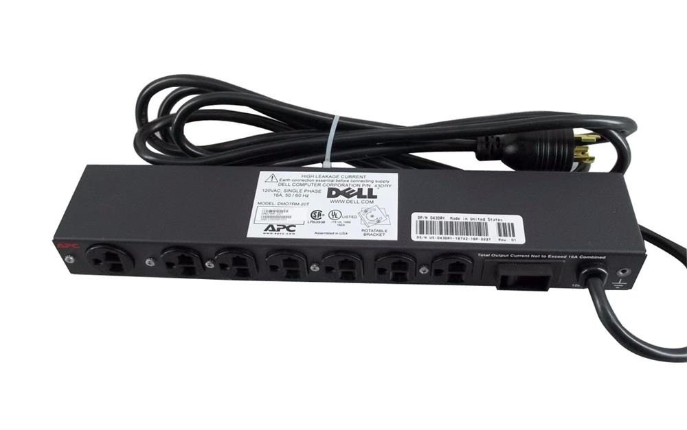 DM07RM Dell 7-Outlet 120V 20A Power Distribution Unit (PDU) (Refurbished)