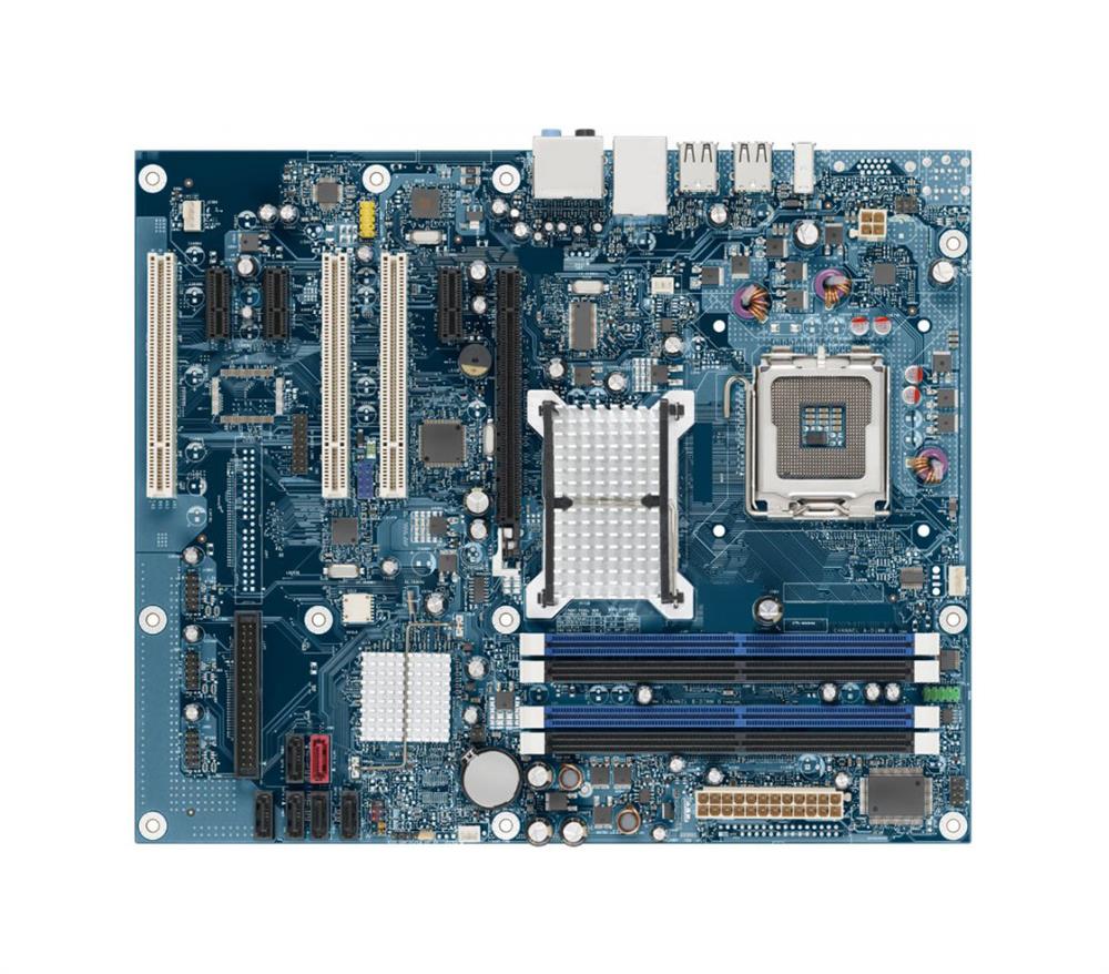 DP35DP Intel Socket LGA 775 Intel P35 Express + ICH9R Chipset Intel Celeron/ Core 2 Duo/ Core 2 Quad/ Pentium Dual-Core Processors Support DDR2 4x DIMM 5x SATA 3.0Gb/s ATX Motherboard (Refurbished)