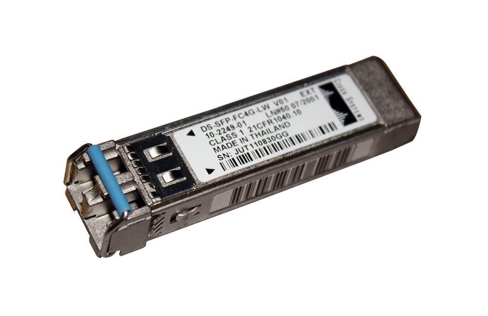 DS-SFP-FC4G-LW Cisco 4Gbps Long Wave Single-Mode Fiber 10km 1310nm Duplex LC Connector SFP Transceiver Module (Refurbished)