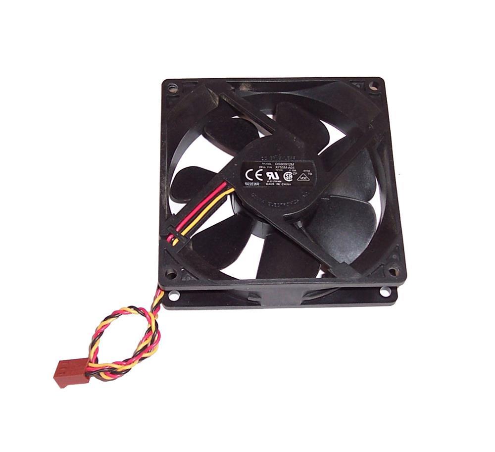 DU446 Dell 80mm 3-Pin CPU Cooling Case Fan Assembly for Vostro 220s
