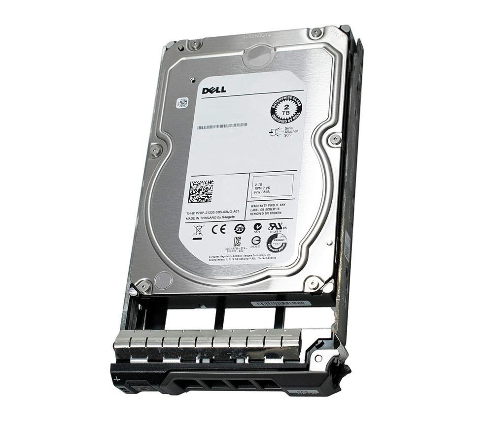 DV2W3 Dell 2TB 7200RPM SATA 3Gbps 3.5-inch Internal Hard Drive with Tray