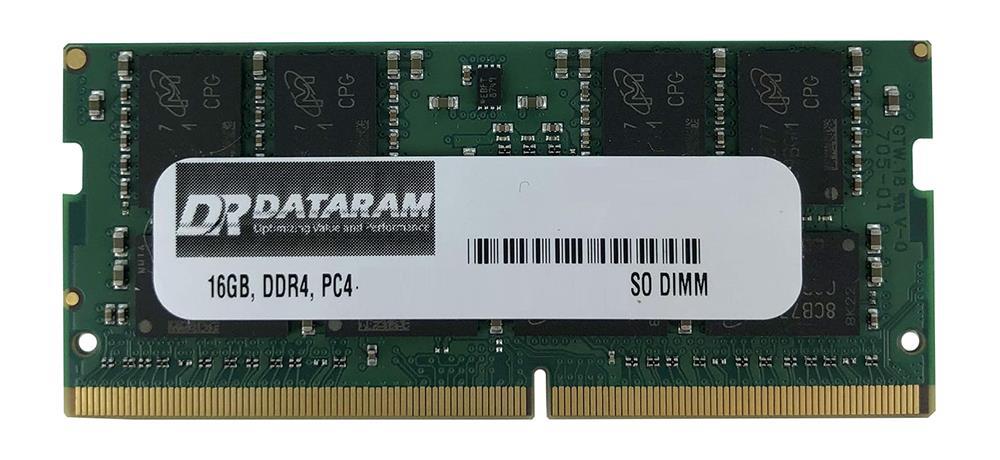 DVM29D2T8/16G Dataram 16GB PC4-23400 DDR4-2933MHz ECC Unbuffered CL21 260-Pin SoDimm 1.2V Dual Rank Memory Module