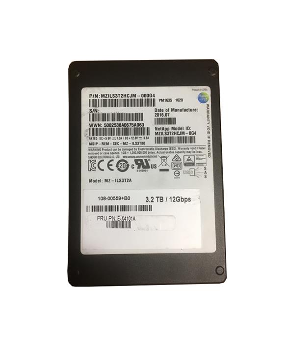 E-X4101A NetApp 3.2TB SAS 12Gbps 2.5-inch Internal Solid State Drive (SSD) for DE224C