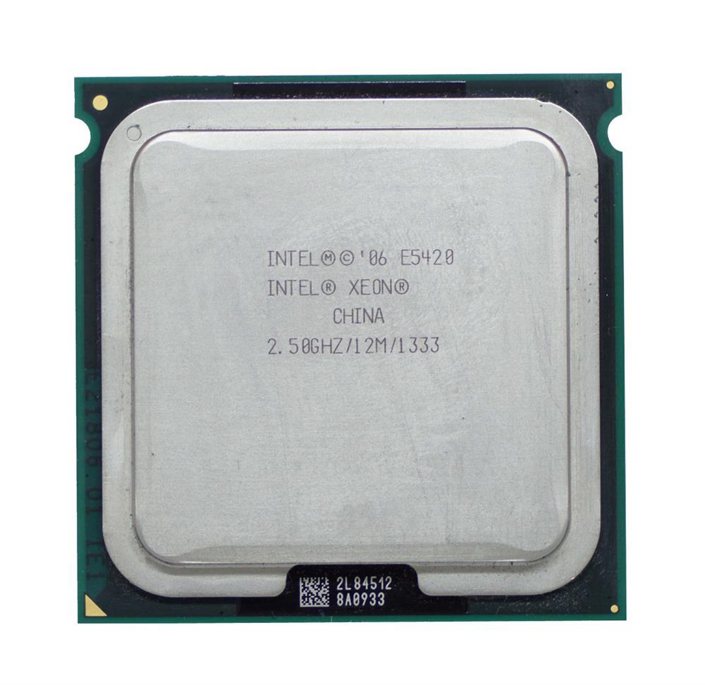 E5420-R Intel Xeon E5420 Quad Core 2.50GHz 1333MHz FSB 12MB L2 Cache Socket LGA771 Processor