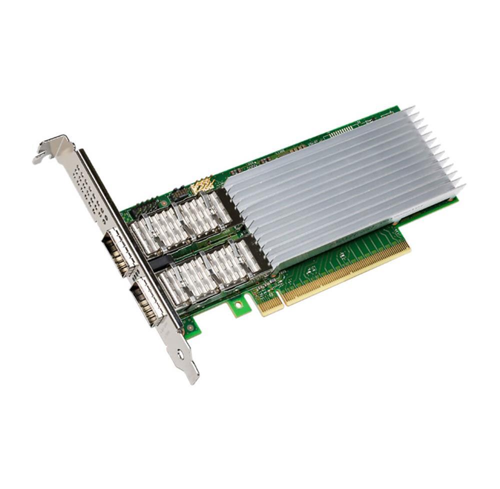 E8102CQDA2 Intel Ethernet Network Adapter - PCI Express 4.0 x16 - 12.50 GB/s Data Transfer Rate - 2 Port(s) - Optical Fiber - Full Bracket Height - Retail - 100GBase-CR4, 100GBase-CR2, 50GBase-CR, 25GBase-CR,