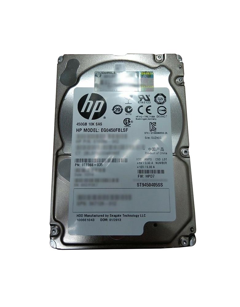 EG0450FBLSF-M6625 HP 450GB 10000RPM SAS 6Gbps Dual Port Hot Swap 64MB Cache 2.5-inch Internal Hard Drive with Smart Carrier