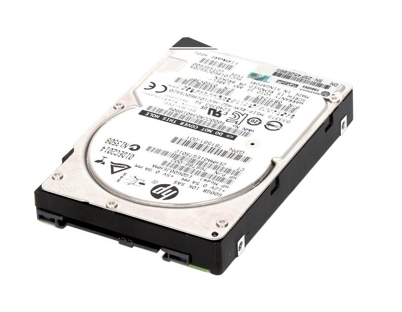 EG0600JEHMA HP 600GB 10000RPM SAS 12Gbps Dual Port Hot Swap 2.5-inch Internal Hard Drive with Smart Carrier