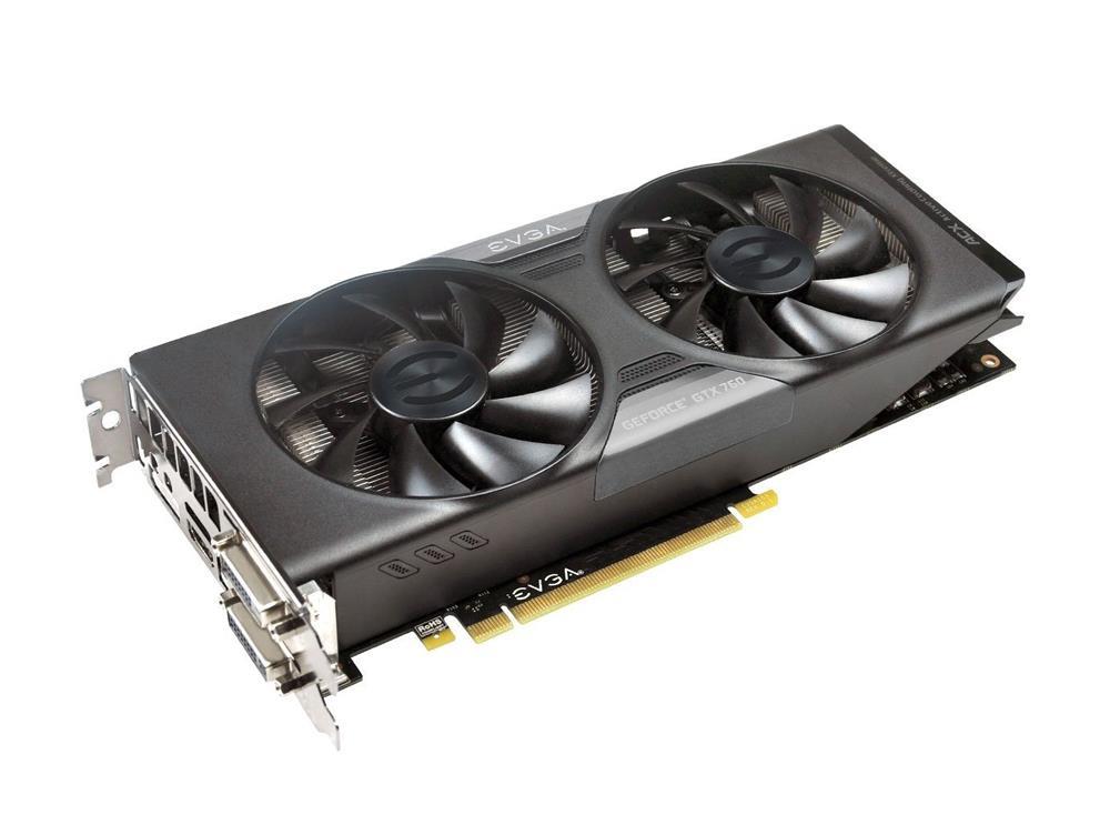 EVGA100 EVGA GeForce GTX 760 4GB GDDR5 256-Bit HDMI / DisplayPort / Dual DVI PCI-Express 3.0 Video Graphics Card