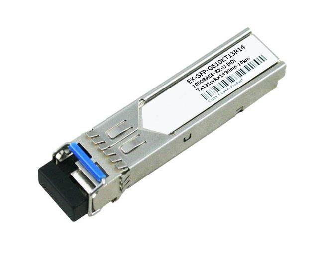 EX-SFP-GE10KT13R14-A Juniper 1.25Gbps 1000Base-BX-U Single-mode Fiber 10km 1310nmTX/1490nmRX LC Connector SFP Transceiver Module (Refurbished)
