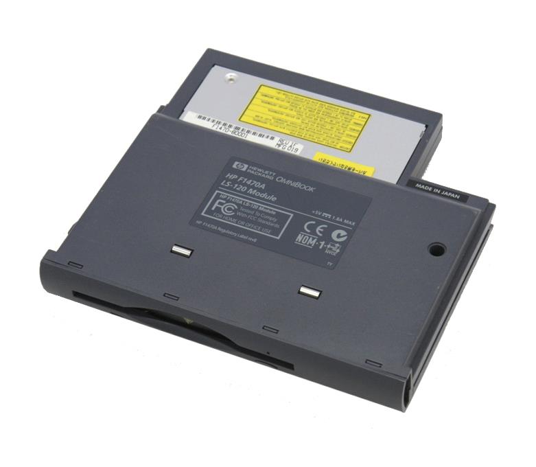 F1470A HP LS-120 SuperDisk drive for OmniBook 41xx and 900 Reads & writes 120MB LS120 disks & standard 720k/1.44MB floppy disks