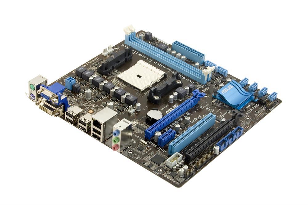 F1A55MLE ASUS Socket FM1 AMD A55 Chipset AMD A-Series/ AMD E2-Series Processors Support DDR3 2x DIMM 6x SATA 3.0Gb/s Micro-ATX Motherboard (Refurbished)