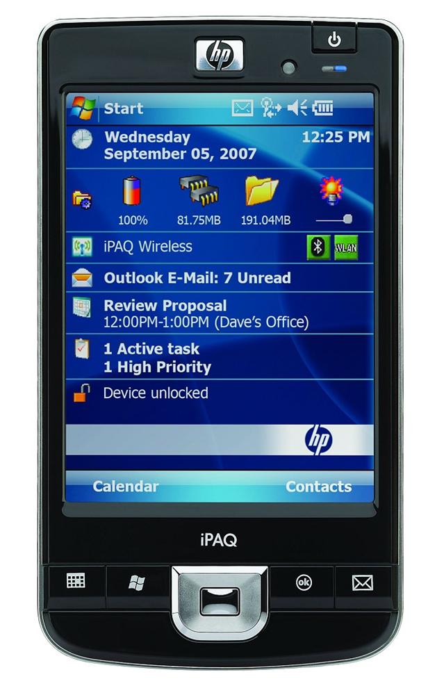FB040AA HP iPAQ 210 Enterprise Handheld Marvell PXA310 624MHz 128MB/256MB ROM 4-inches Active Matrix TFT Color LCD 262144 (256k) Colors (18-bit) Windows Mobile 6 Classic