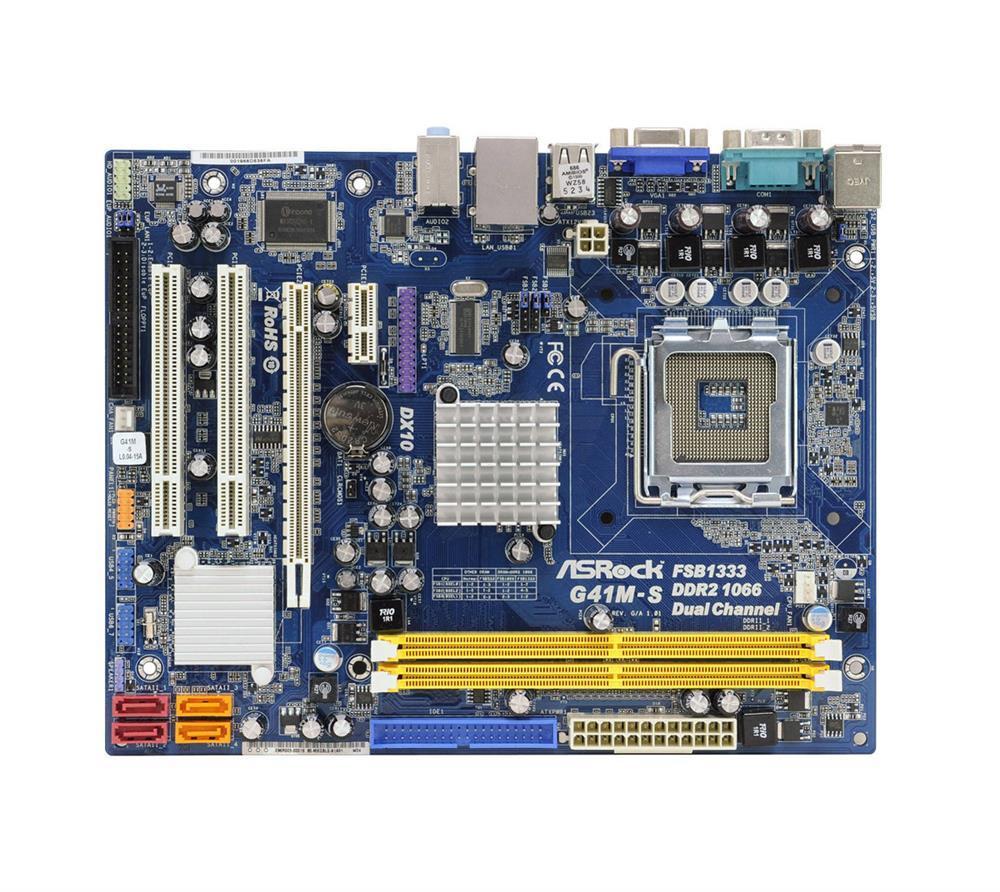 FOXG41MS Foxconn G41M-S Socket LGA775 Intel G41/ICH7 Chipset micro-ATX System Board (Motherboard) (Refurbished)
