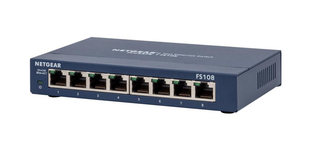FS108IS NetGear FS108 10/100Mbps Fast Ethernet Switch (Refurbished)