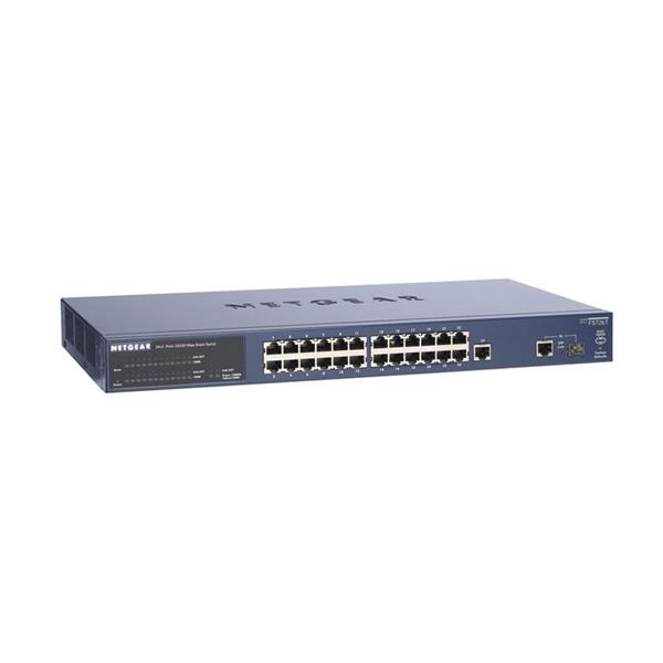 FS726TUK NetGear ProSafe 24-Ports 10/100Mbps Ethernet Smart Switch with 2 Gigabit Ports (Refurbished)