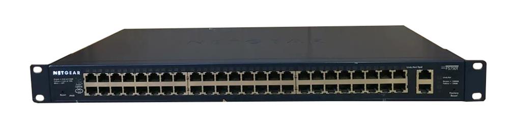 FS750T2 NetGear ProSafe 48-Ports 10/100Mbps Smart Switch with 2 Gigabit Ports (Refurbished)