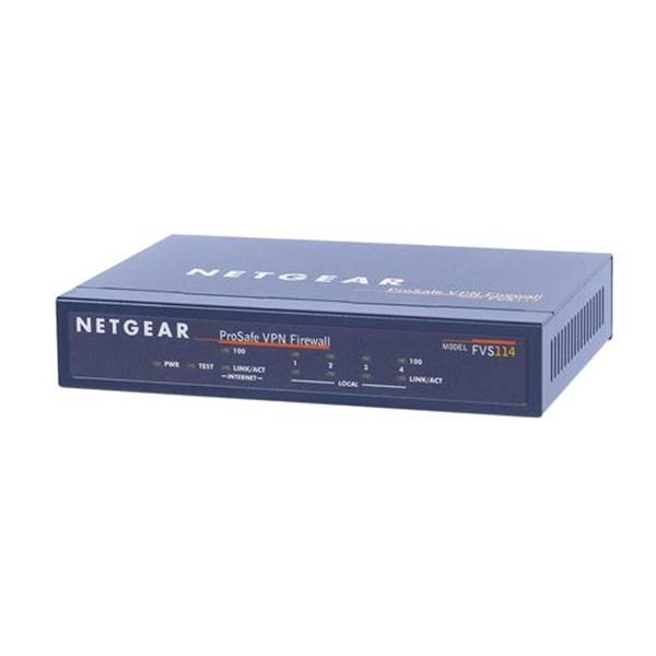 FVS114IS Netgear ProSafe FVS114 VPN/Firewall 8 - 4 x 10/100Base-TX LAN, 1 x 10/100Base-TX (Refurbished)