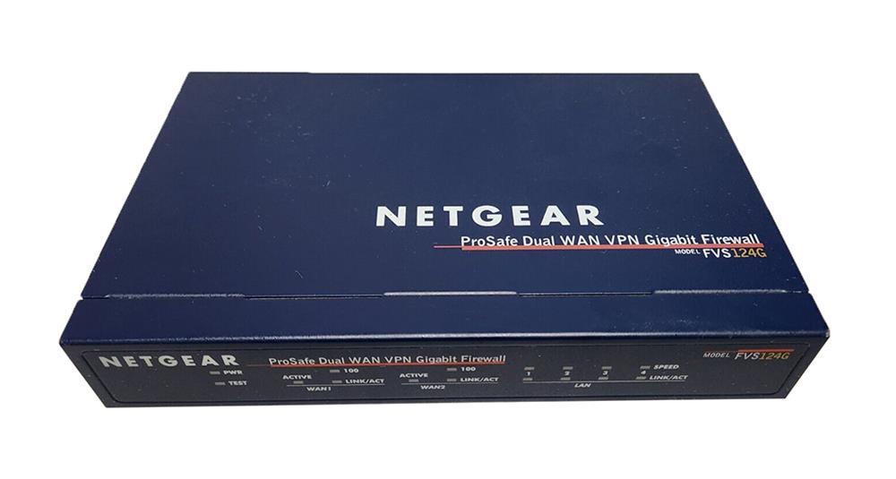 FVS124G NetGear ProSafe VPN/ Firewall 25 with 4 Gigabit LAN 10/100Mbps with Dual WAN Ports (Refurbished)