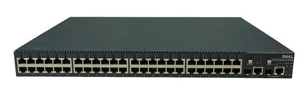 G0488 Dell PowerConnect 3348 48-Ports 10/100 + 2x SFP + 2x 10/100/1000 Fast Ethernet Managed Switch (Refurbished)