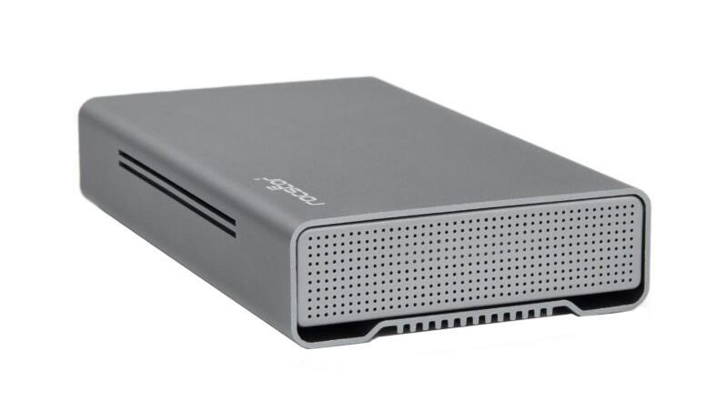 G35105-A1 Rocstor Rocpro D90 4TB USB 3.1 External Hard Drive (Aluminum Gray)