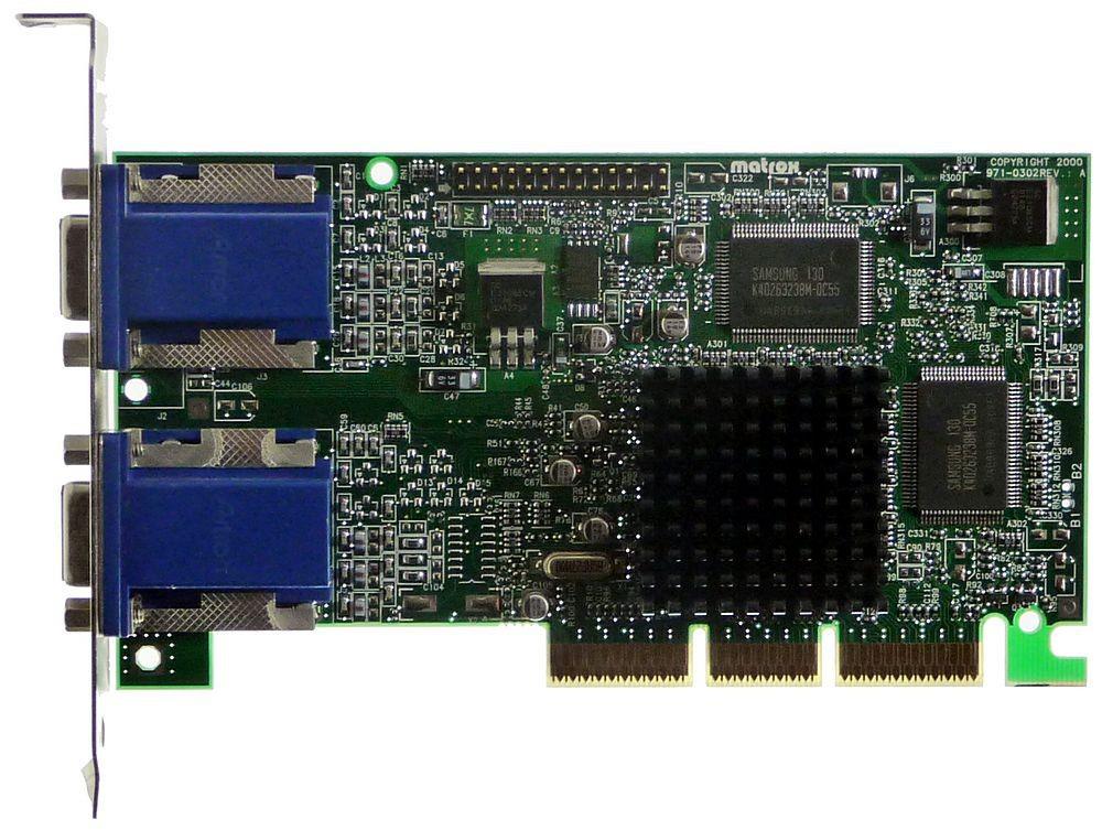 G45FMDVA32D0E3 Matrox Graphics Millenium G450 32MB DVI AGP Video Graphcis Card
