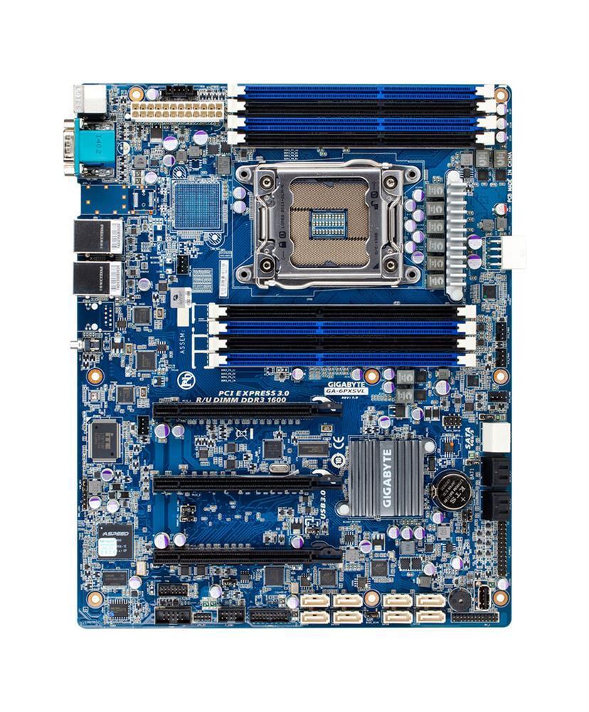 GA-6PXSVL(rev.1.0) Gigabyte Socket LGA 2011 Intel C602 Chipset Xeon E5-2600 v2/ E5-1600 v2/ E5-2600/ E5-1600 Processors Support 8x DIMM 10x SATA 6.0Gb/s ATX Server Motherboard (Refurbished) GA-6PXSVL (rev. 1.0)