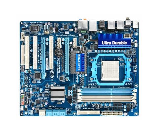 GA-790XTA-UD4-A1 Gigabyte Socket AM3 AMD 790FX/ SB750 Chipset AMD Phenom II/ AMD Athlon/ Processors Support DDR3 4x DIMM 6x SATA 3.0Gb/s ATX Motherboard (Refurbished)