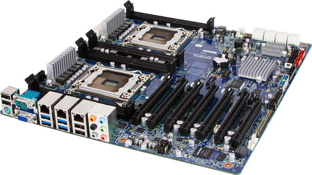 GA-7PESH3 Gigabyte Dual Socket LGA 2011 Intel C602 Chipset Xeon E5-2600v2/ E5-1600 v2/ E5-2600/ E5-1600 Processors Support 8x DIMM 2x SATA 6.0Gb/s Extended ATX/ SSI EEB Server Motherboard (Refurbished)