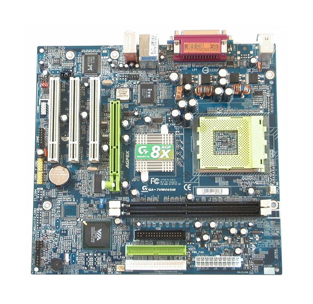 GA-7VM400M-P(rev.1.0) Gigabyte Socket A VIA KM400/ VIA 8237 Chipset AMD Athlon XP/ Athlon/ Duron Processors Support DDR3 2x DIMM 2x SATA Micro-ATX Motherboard (Refurbished) GA-7VM400M-P (rev. 1.0)