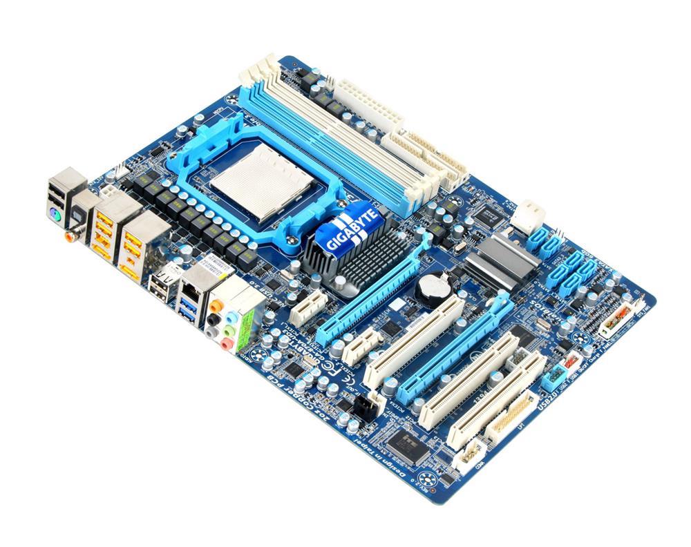 GA-870A-UD3 (rev. 3.0) Gigabyte Socket AM3 AMD 870/ SB850 Chipset AMD AM3 Phenom II/ Athlon II/ Processors Support DDR3 4x DIMM 6x SATA 3.0Gb/s ATX Motherboard  (Refurbished)