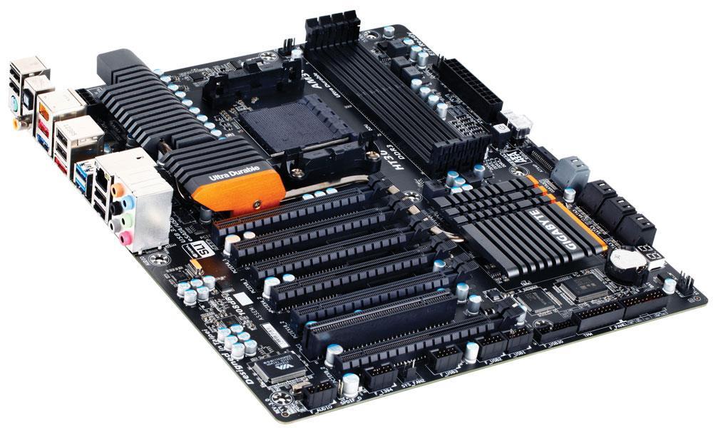 GA-990FXA-UD7 (rev. 3.0) Gigabyte Socket AM3+ AMD 990FX/ SB950 Chipset AMD AM3+ FX/ AM3 Phenom II/ Athlon II Processors Support DDR3 4x DIMM 6x SATA 6.0Gb/s ATX Motherboard  (Refurbished)