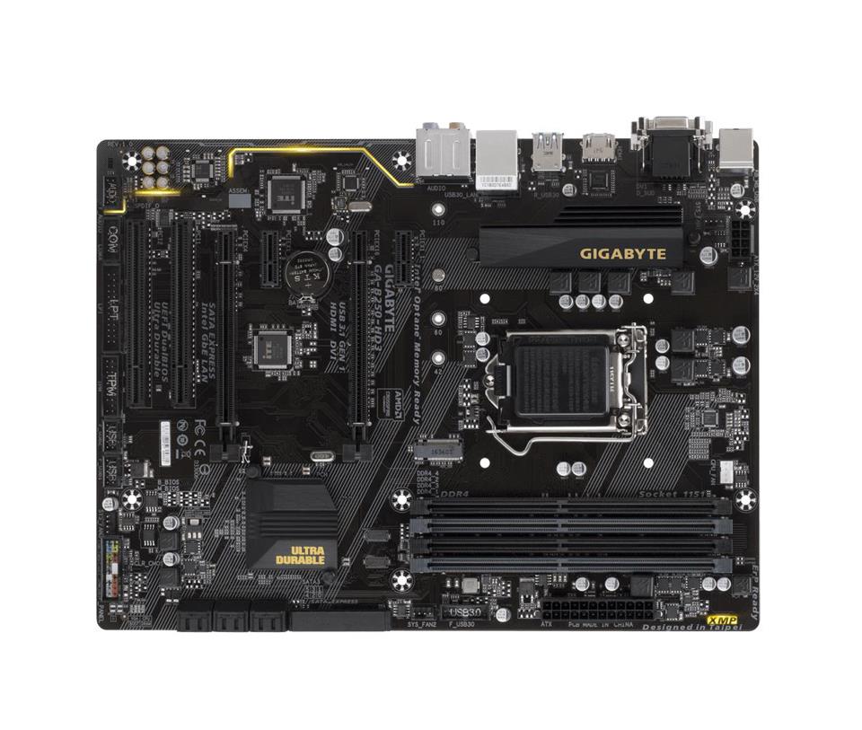 GA-B250-HD3 (rev. 1.0) Gigabyte Socket LGA 1151 Intel B250 Express Chipset 7th/6th Generation Core i7 / i5 / i3 / Pentium / Celeron Processors Support DDR4 4x DIMM 6x SATA 6.0Gb/s ATX Motherboard (Refurbished)
