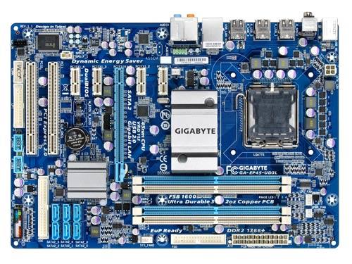 GA-EP45T-UD3LR-A1 Gigabyte P45/ICH10 Chipset Core 2 Extreme/ Core 2 Quad/ Core 2 Duo/ Pentium Dual Core/ Celeron Processors Support Socket LGA775 ATX Motherboard (Motherboard) (Refurbished)